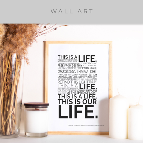 EEAAO Song Lyrics Wall Art