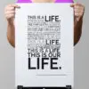 EEAAO Song Lyrics Wall Art - Image 2