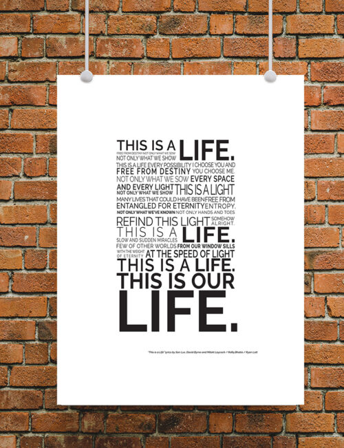 EEAAO Song Lyrics Wall Art - Image 3