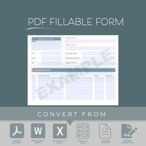 PDF Fillable Form