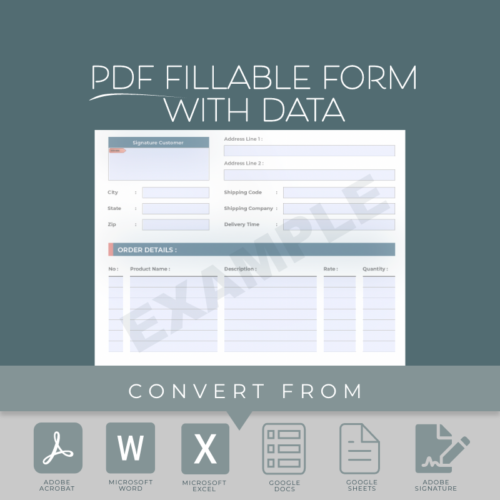 Fillable Forms Plus with data collection