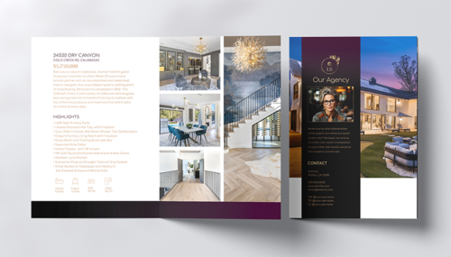 Real Estate Brochure Bifold Leaflet Editable Template - Image 4