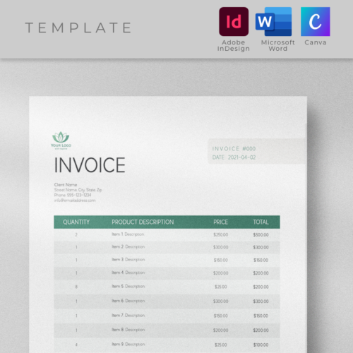 Minimalist Business Invoice