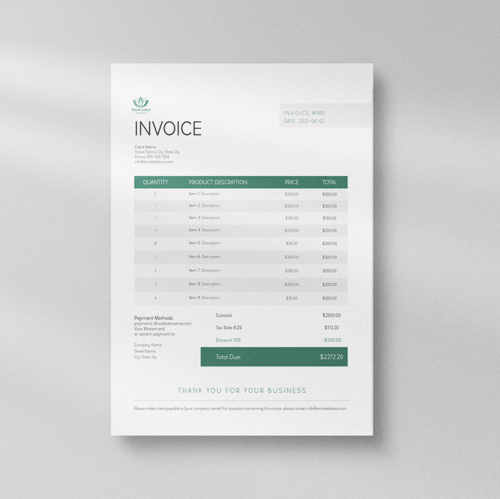 Minimalist Invoice Template