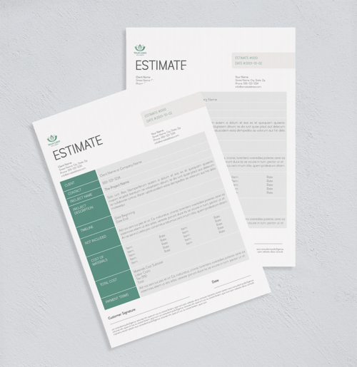 Job Estimate Editable Template - Image 4