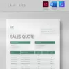 Sales Quote Editable Template