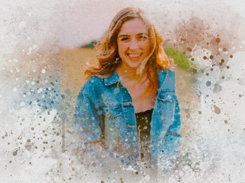 Watercolor Splash Portrait - Image 2